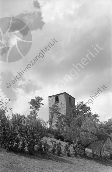 Torre di Roversano Alberi collina nuvole