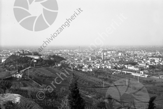 Panoramica di Cesena dai Cappuccini Rocca malatestiana convento osservanza via pacchioni