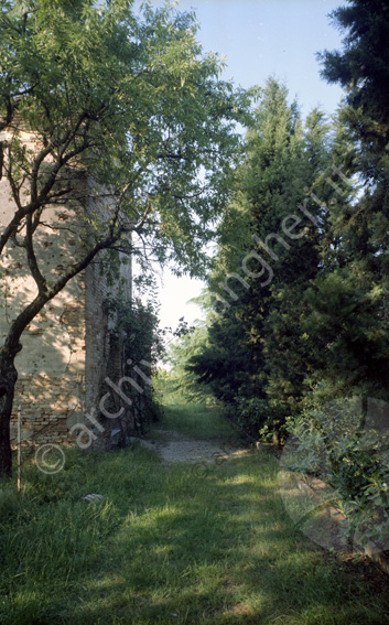 Viale Celincordia Erba prato alberi sentiero chiesetta