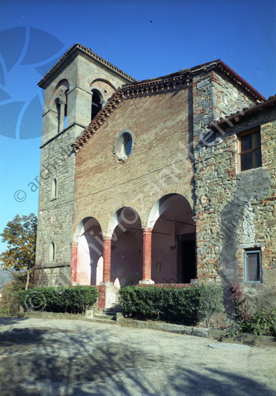 S.Agata Feltria Chiesa della Beata Vergine delle Grazie Convento S.Girolamo Siepe campanile portico