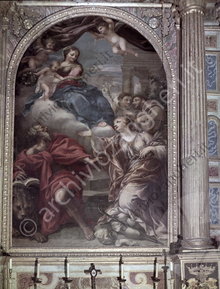 S.Agata Feltria Quadro altare S.Girolamo Dipinto