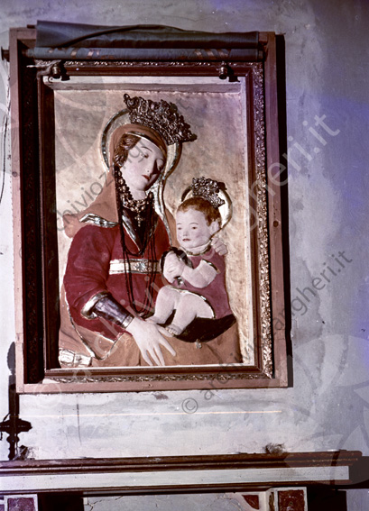 S.Agata Feltria Quadro madonna S.Girolamo Madonna con bambino Gesù rilievo