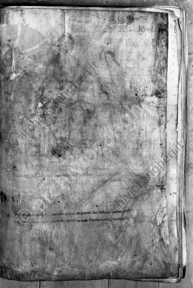Codice Piana Biblioteca Malatestiana Disegno sbiadito scritte