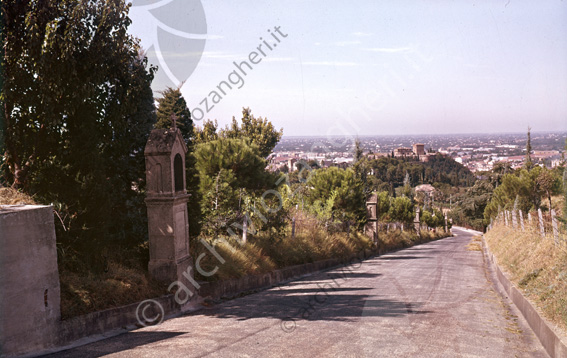 Panoramica di Cesena e via cappuccini Cellette rocca malatestiana vista veduta panorama