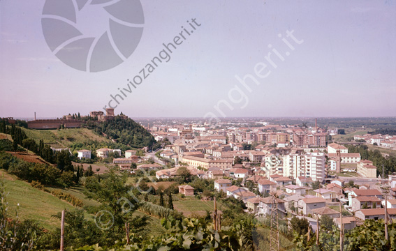 Panoramica di Cesena con la Rocca Malatestiana Veduta vista panorama