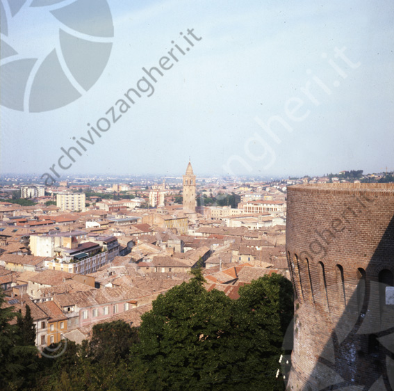 Panoramica di Cesena dalla Rocca Torrione veduta vista panorama