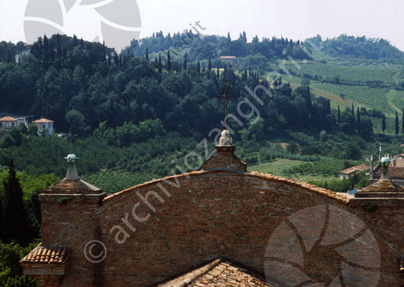 Vista dal campanile di S.Domenico Panoramica colline Colline alberi