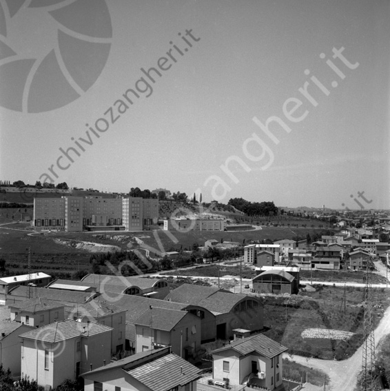 Panoramica Ospedale di Cesena 1964? Vista veduta Capannoni