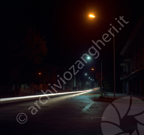 Via Savio (altezza via San Mauro) Illuminazione stradale lampione strada notturna