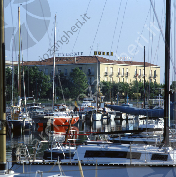 Hotel Universale Cesenatico ARCHIVIATO IN LASTRE 9x12 albergo cortesi canale barche