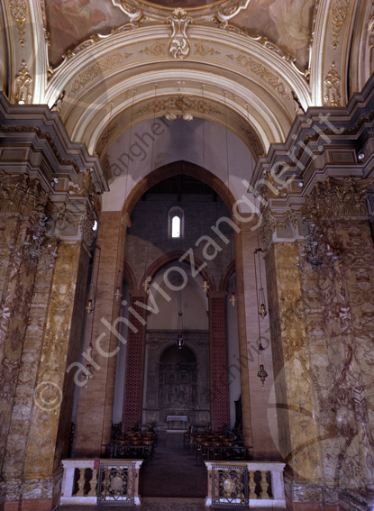 Duomo Cesena Cattedrale di San Giovanni Battista portone interno Cattedrale di San Giovanni Battista
