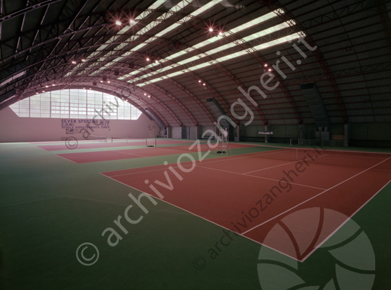 Seven campi da tennis coperti Savignano Rete Seven Sporting club capannone
