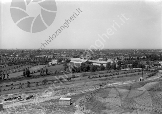 F.I.S.I. Esterno dall'alto panoramica fabbrica Fabbrica Italiana Sacchi Industriali Via Andrea Costa Santarcangelo di Romagna