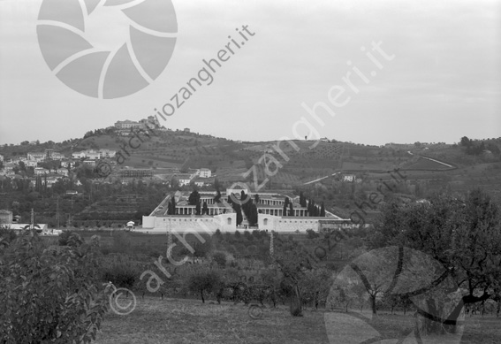 Cimitero di Cesena panoramica Via Pacchioni ingresso vampo santo basilica del monte panoramica 