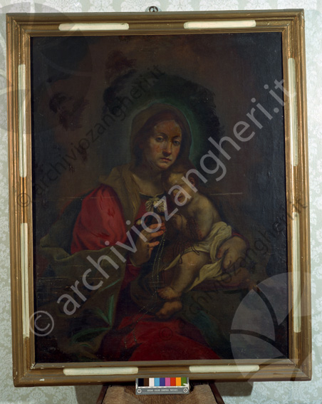 Sirotti Gaudenzi quadro Madonna con bambino fiore dipinto quadro