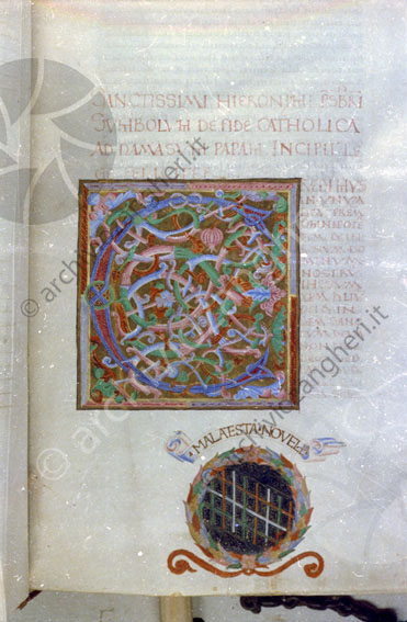 Biblioteca Malatestiana codice libro antico manoscritto manufatto disegno 