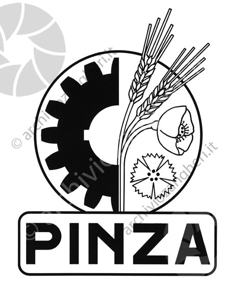 Off. Pinza Bozzetto logo spighe Pinza logo disegno bozza 