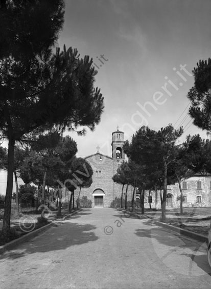 Chiesa di S.Vittore facciata chiesa viale alberato campanile croce pieve canonica
