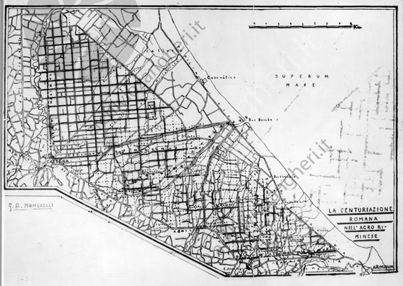 Piantina di Cesena disegno riproduzione pianta topografica città 