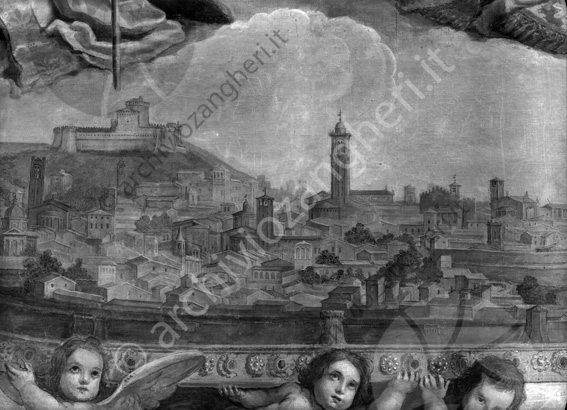 Cattedrale Duomo di Cesena dipinto restaurato Cattedrale di San Giovanni Battista opera dipinto disegno affresco 