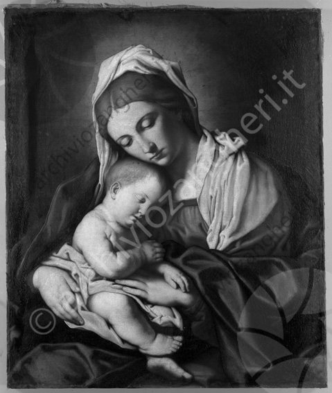 Biblioteca Malatestiana Madonna di Sasso Ferrato dipinto affresco maria e bambino 