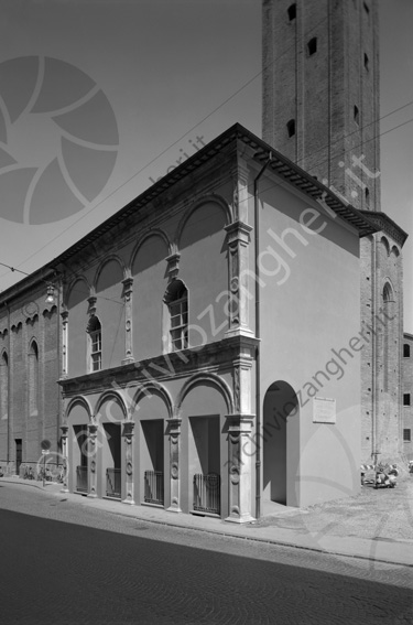 Cappella S.Tobia del Duomo di Cesena Esterno campanile edificio portici oratorio dell'ospedale di S.Tobia 