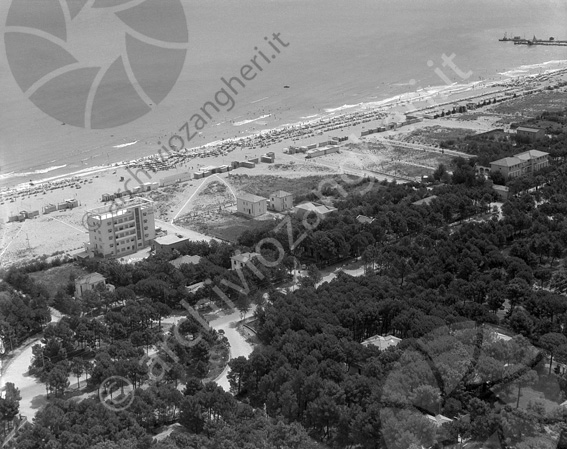 Aerea Milano Marittima Mare spiaggia stabilimenti balneari bagni veduta vista panoramica molo